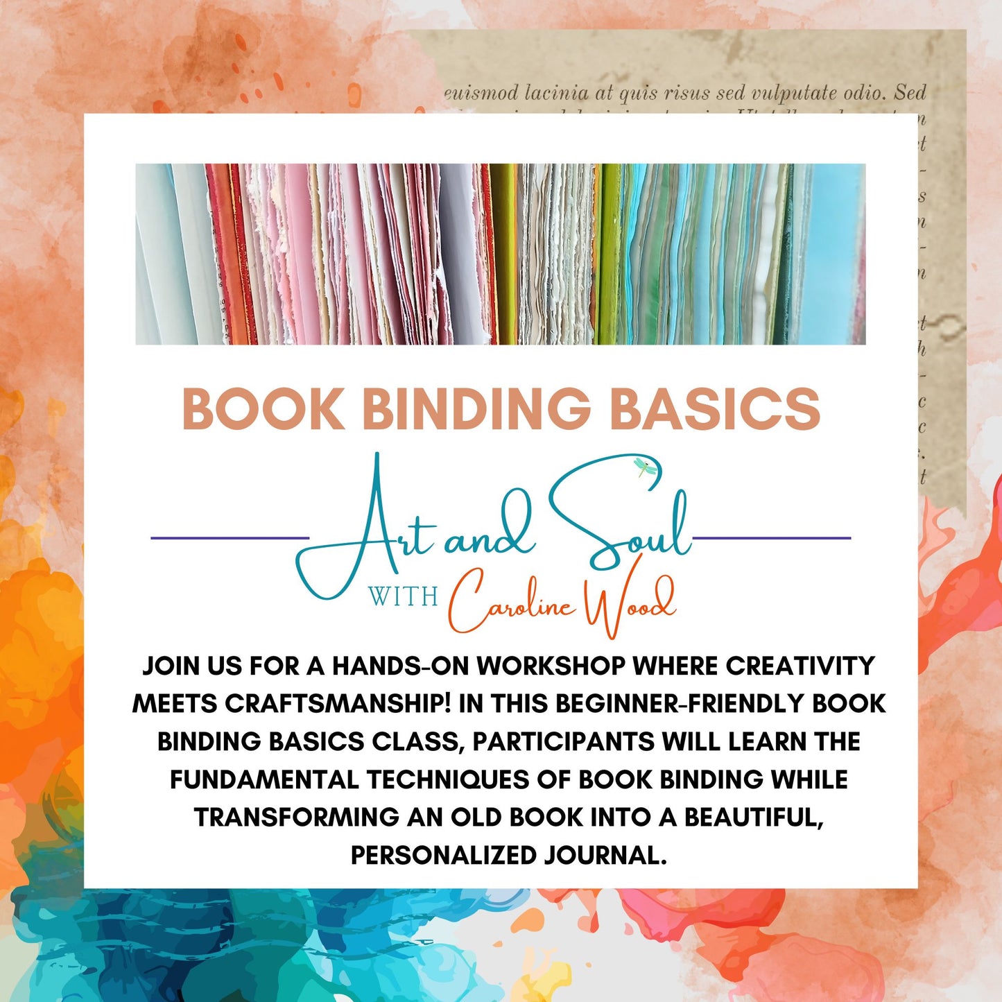 Book Binding Basics: Form Old Books to Handcrafted Journals, September 15
