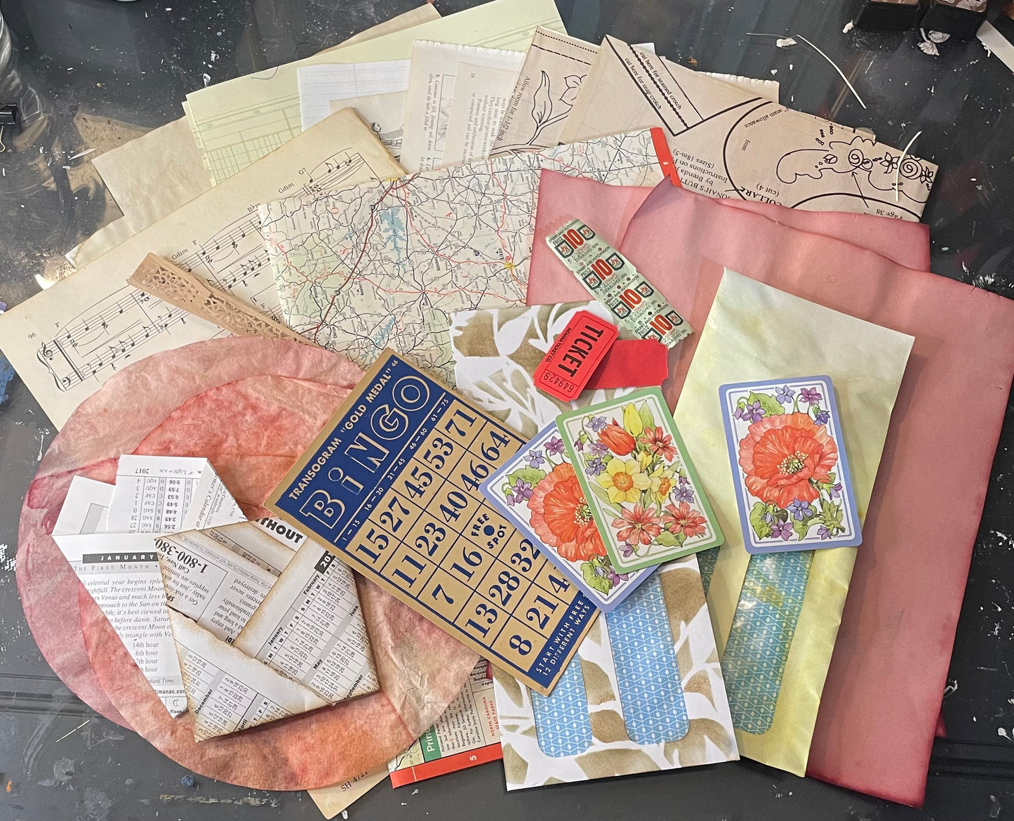 Paper, Ephemera and Collage Fodder Bundle