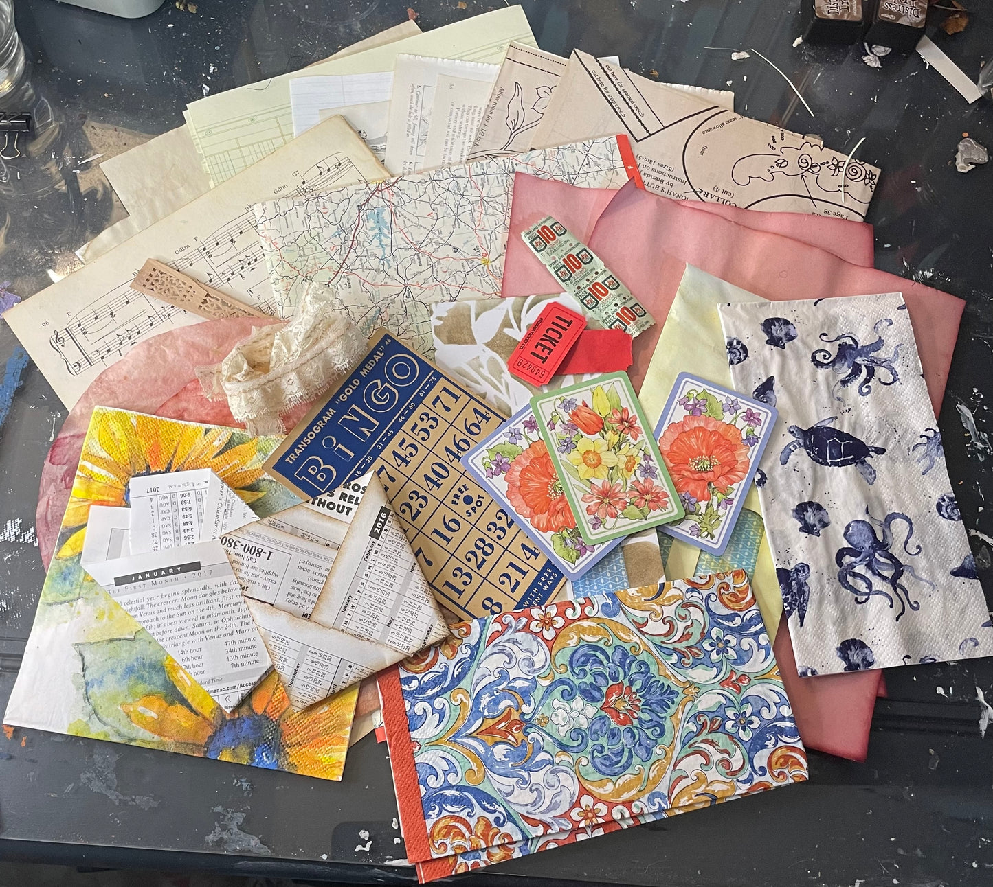 Paper, Ephemera and Collage Fodder Bundle